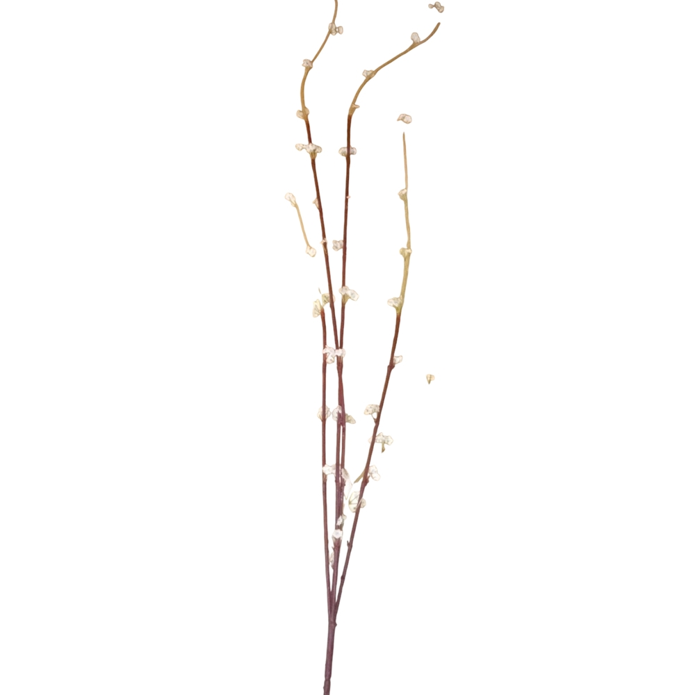 10 Pcs .40" White Blossom Faux Floral Accent Cherry Blossoms - Picture 6 of 12